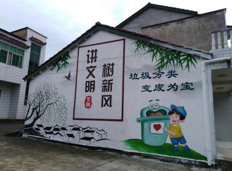 长兴墙绘是现在流行的墙体广告